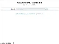Sites similar to biliard.jatekod.hu