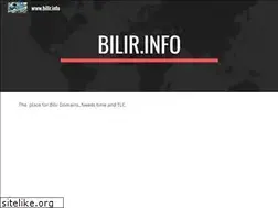 Sites similar to bilir.info