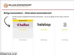 Sites similar to billigakontantkort.net