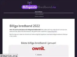 Sites similar to billigastebredband.nu