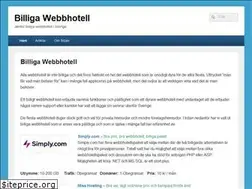 Sites similar to billigawebbhotell.net