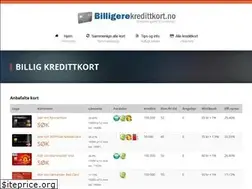 Sites similar to billigerekredittkort.no