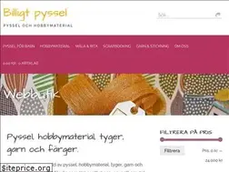 Sites similar to billigtpyssel.se