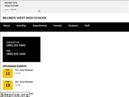 Sites similar to billingswesthigh.com