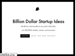 Sites similar to billiondollarstartupideas.com