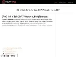 Sites similar to billofsale.info