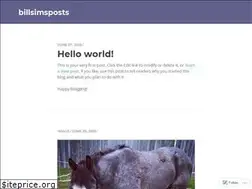 Sites similar to billsimsposts.wordpress.com