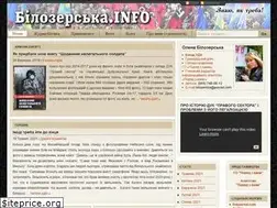 Sites similar to bilozerska.info