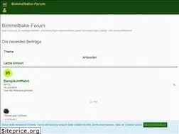 Sites similar to bimmelbahn-forum.de