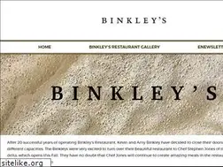 Sites similar to binkleysrestaurant.com