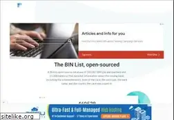 Sites similar to binlist.io