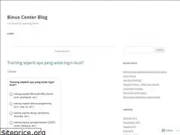 Sites similar to binuscenterblog.wordpress.com
