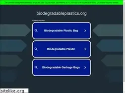 Sites similar to biodegradableplastics.org
