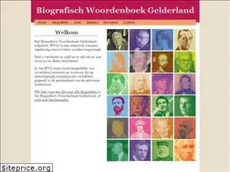 Sites similar to biografischwoordenboekgelderland.nl