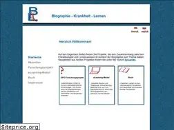 Sites similar to biographie-krankheit-lernen.de