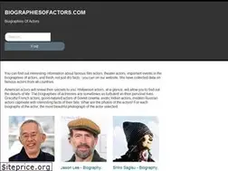 Sites similar to biographiesofactors.com