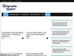 Sites similar to biographypaper.com