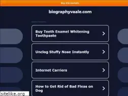 Sites similar to biographyvaale.com