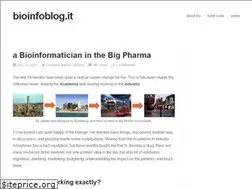 Sites similar to bioinfoblog.it