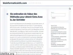 Sites similar to bioinformaticsinfo.com