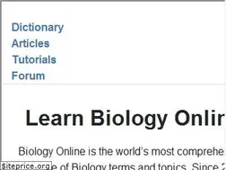 Sites similar to biology-online.org