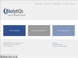 Sites similar to biolytiqs.de