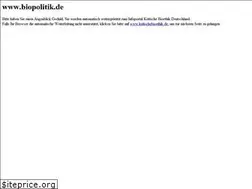 Sites similar to biopolitik.de