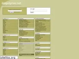 Sites similar to biopolymer.net