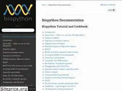 Sites similar to biopython.readthedocs.io