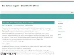 Sites similar to biosyst-berlin-2011.de