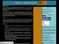 Sites similar to biotechethics.ca