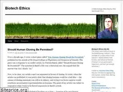 Sites similar to biotechethicsblog.com