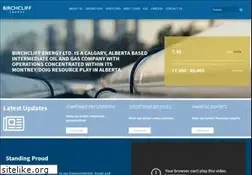 Sites similar to birchcliffenergy.com