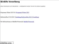 Sites similar to birdlife-vorarlberg.at