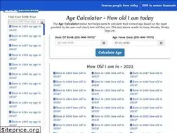 Sites similar to birthday-age-calculator.com