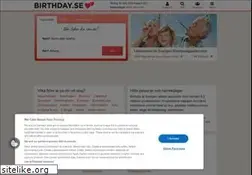 Sites similar to birthday.se