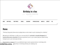 Sites similar to birthdayinabox.in