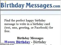 Sites similar to birthdaymessages.com