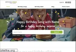 Sites similar to birthdaysongswithnames.com