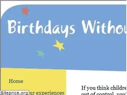 Sites similar to birthdayswithoutpressure.org
