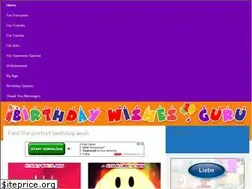Sites similar to birthdaywishes.guru