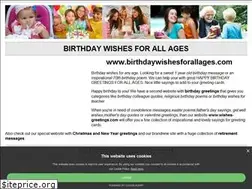 Sites similar to birthdaywishesforallages.com