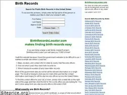 Sites similar to birthrecordslocator.com
