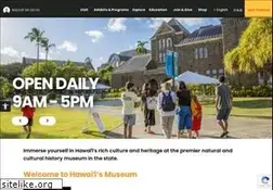 Sites similar to bishopmuseum.org