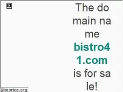 Sites similar to bistro41.com