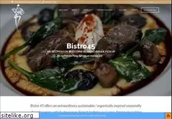 Sites similar to bistro45.com