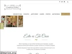 Sites similar to bistrochapultepec.com