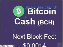 Sites similar to bitcoinfees.cash