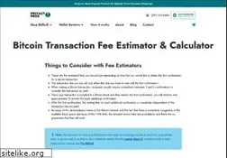 Sites similar to bitcoinfees.info