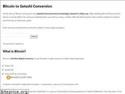 Sites similar to bitcointosatoshi.com
